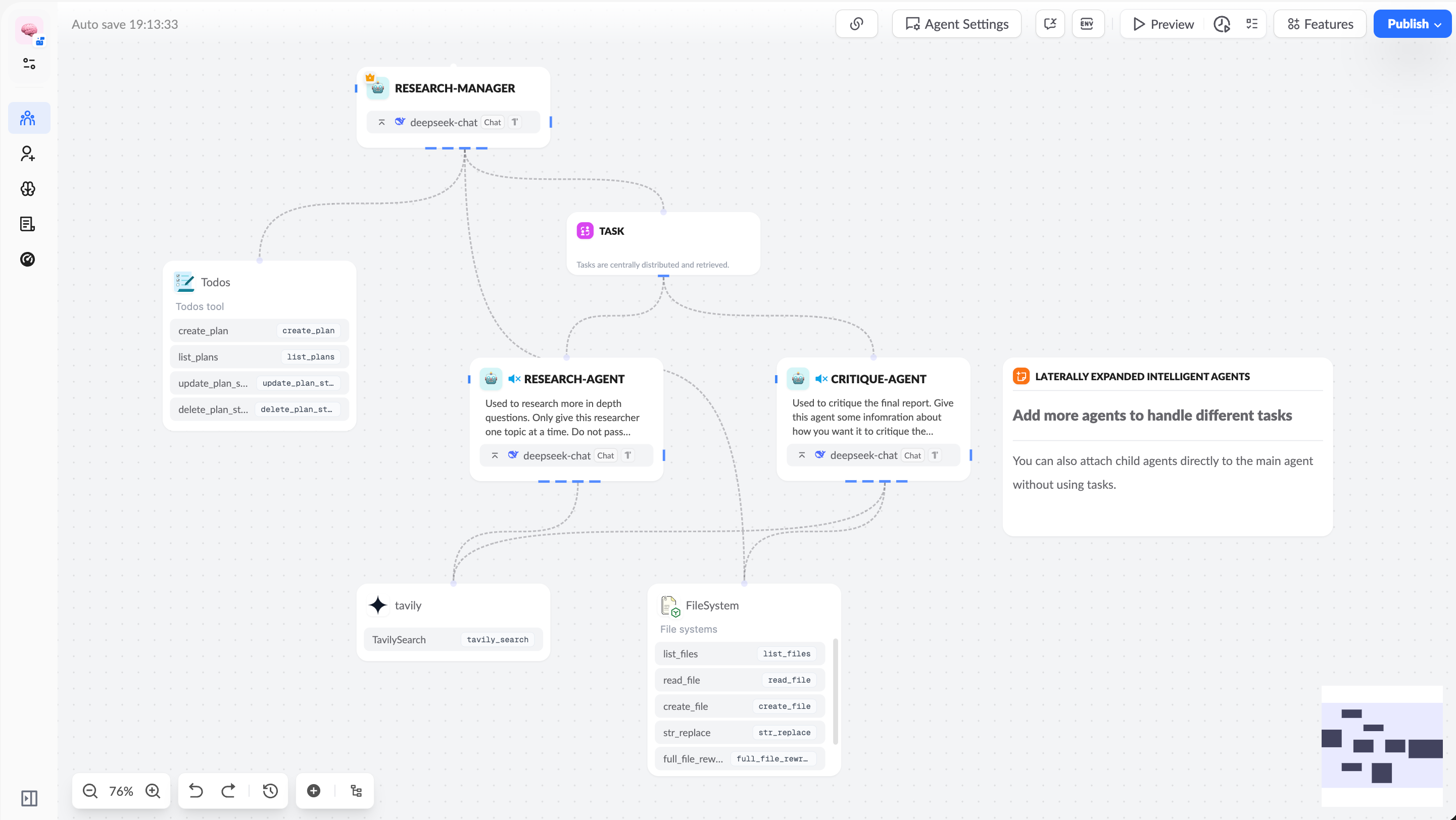 Agents Platform (XpertAI) — Foblex Flow showcase